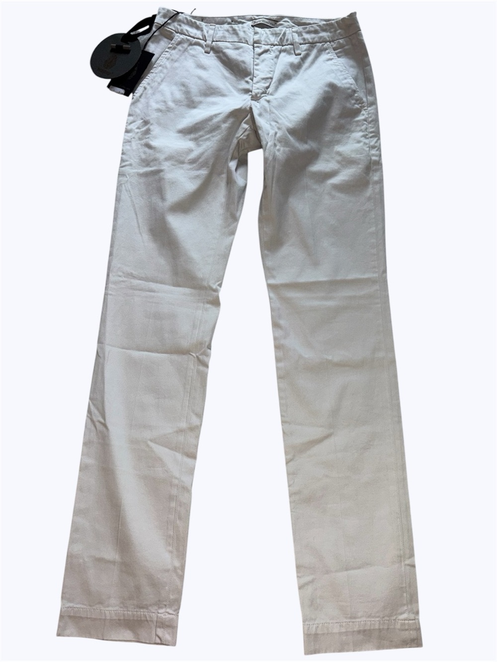 Dondup Spiritissimo White Cotton Chinos
